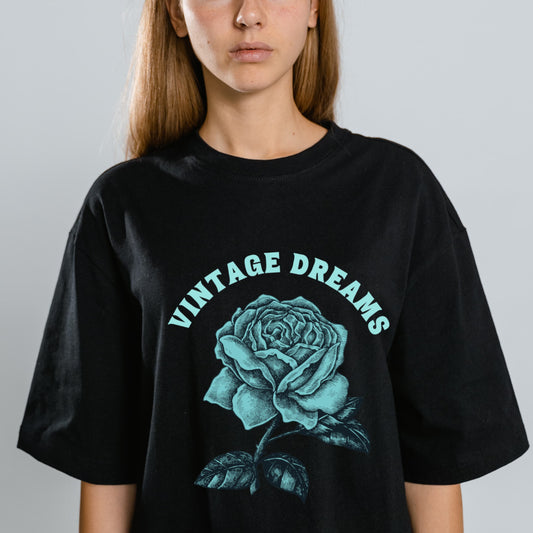 Vintage Dreams Rose Graphic Tee