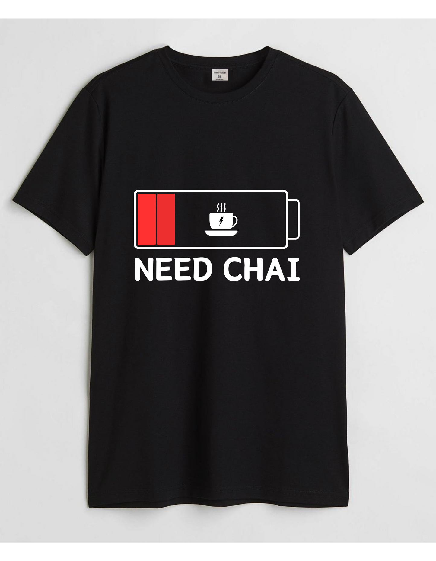 Low Battery – Need Chai T-Shirt